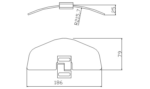 Přídavné plex/deflektor PUIG 186x79 4639H