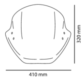 BMW S1000R 14-  plexi Puig 5022F (univerzal)