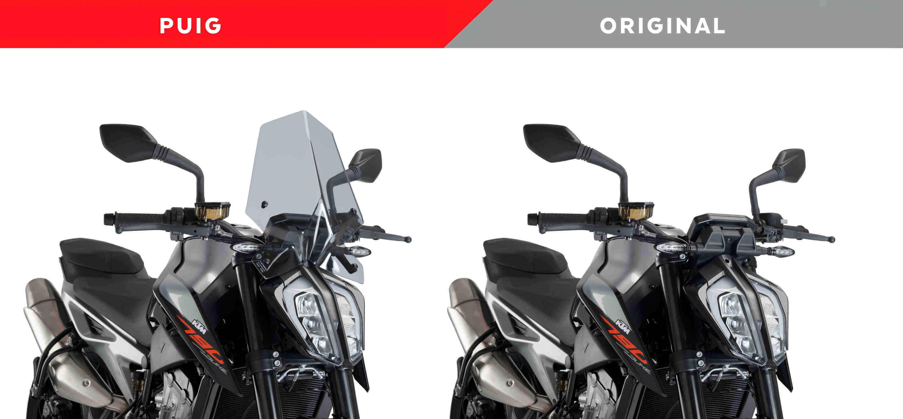 KTM 790 Duke 2018 plexi Puig 9668W