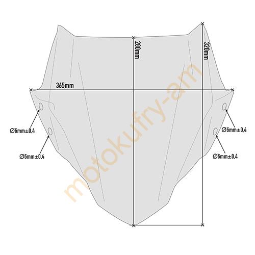 Honda CB500F 19 plexi Puig 3657W