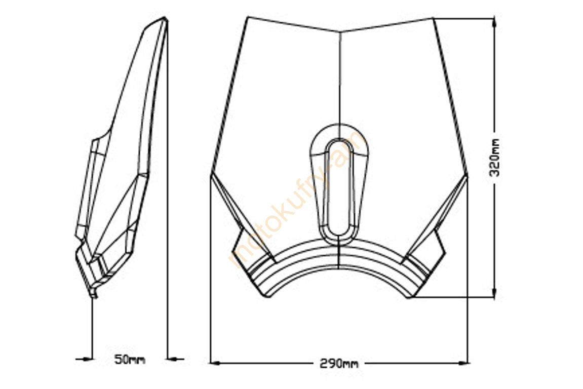 Husqvarna Svartpilen 701 19- Plexi Puig 3858W