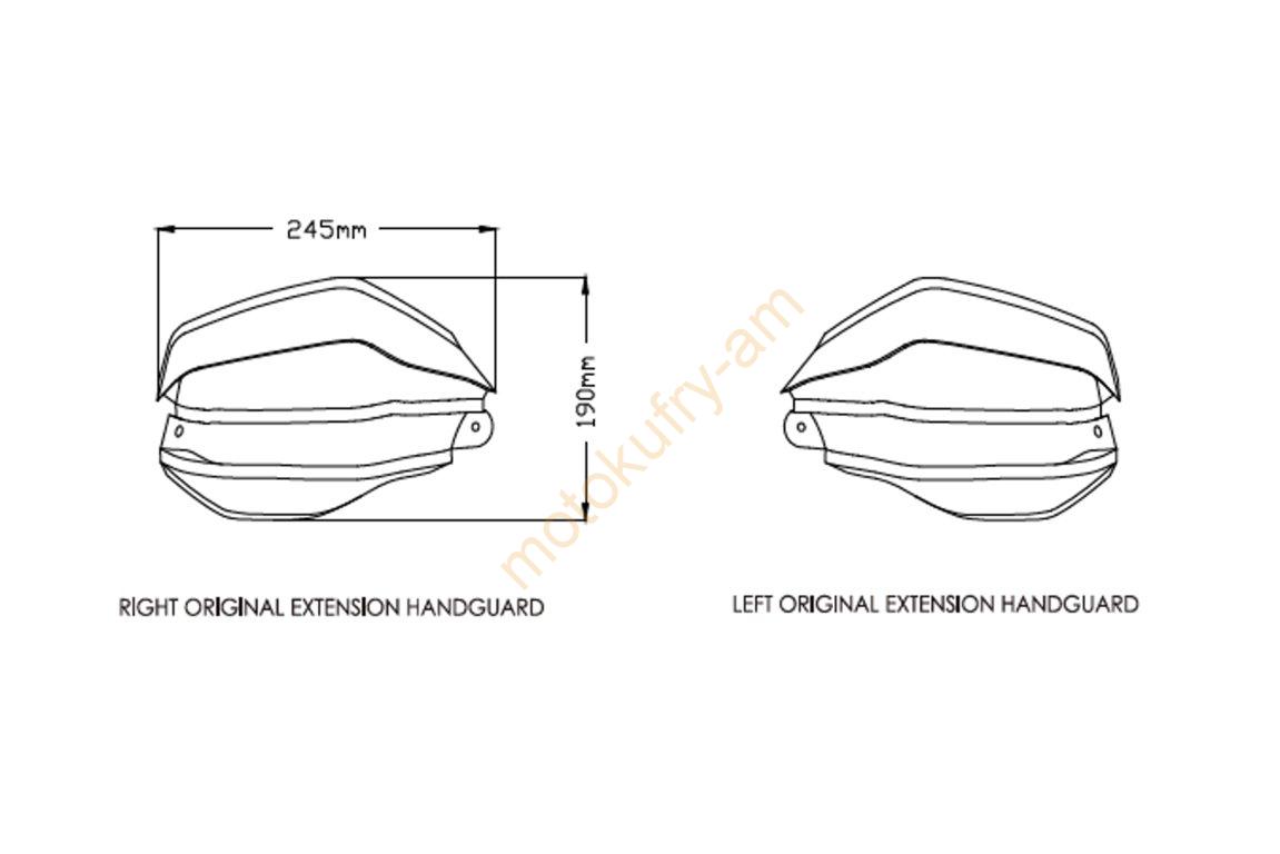 Honda CRF1100L/Adv.S. 2020 zvýšení krytů 3824F