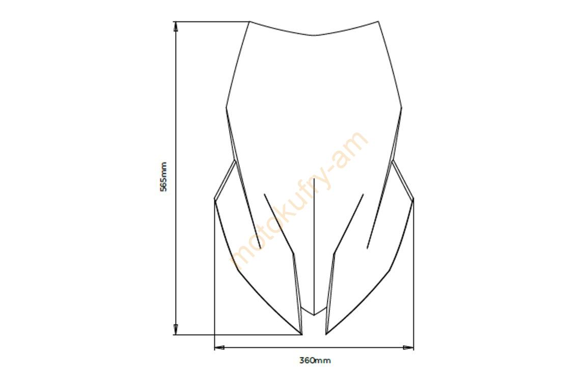 BMW F 900 XR čiré plexi Puig 20391W