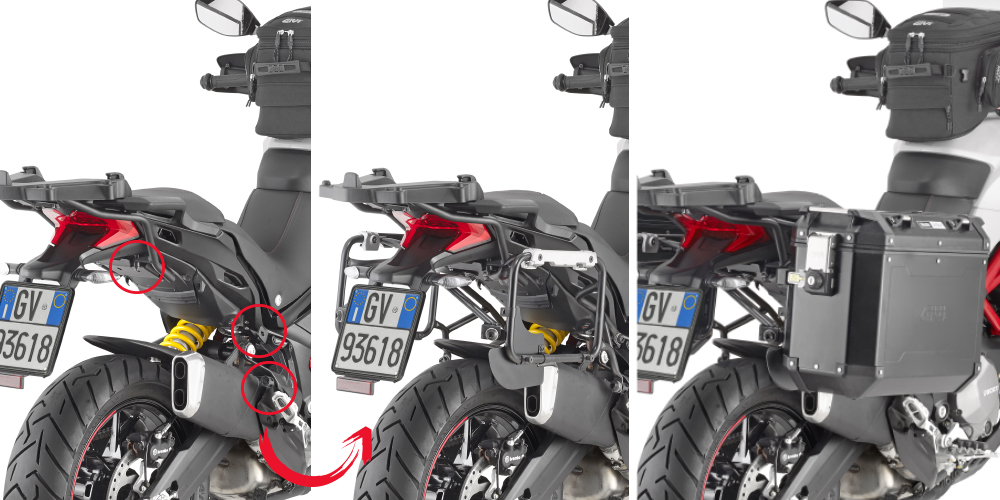Ducati Multistrada S 950 19-21 boční nosiče KLOR7412CAM