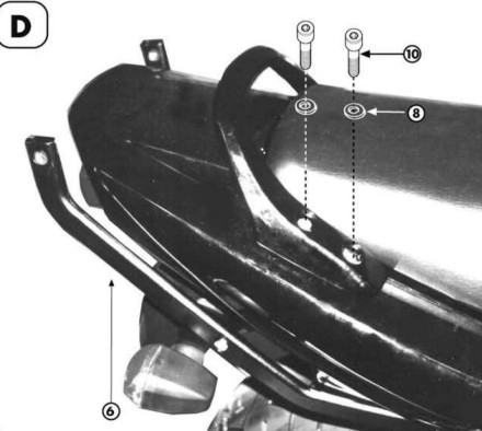 Yamaha FZS 600 Fazer 98-03 montážní sada TopCase K3400
