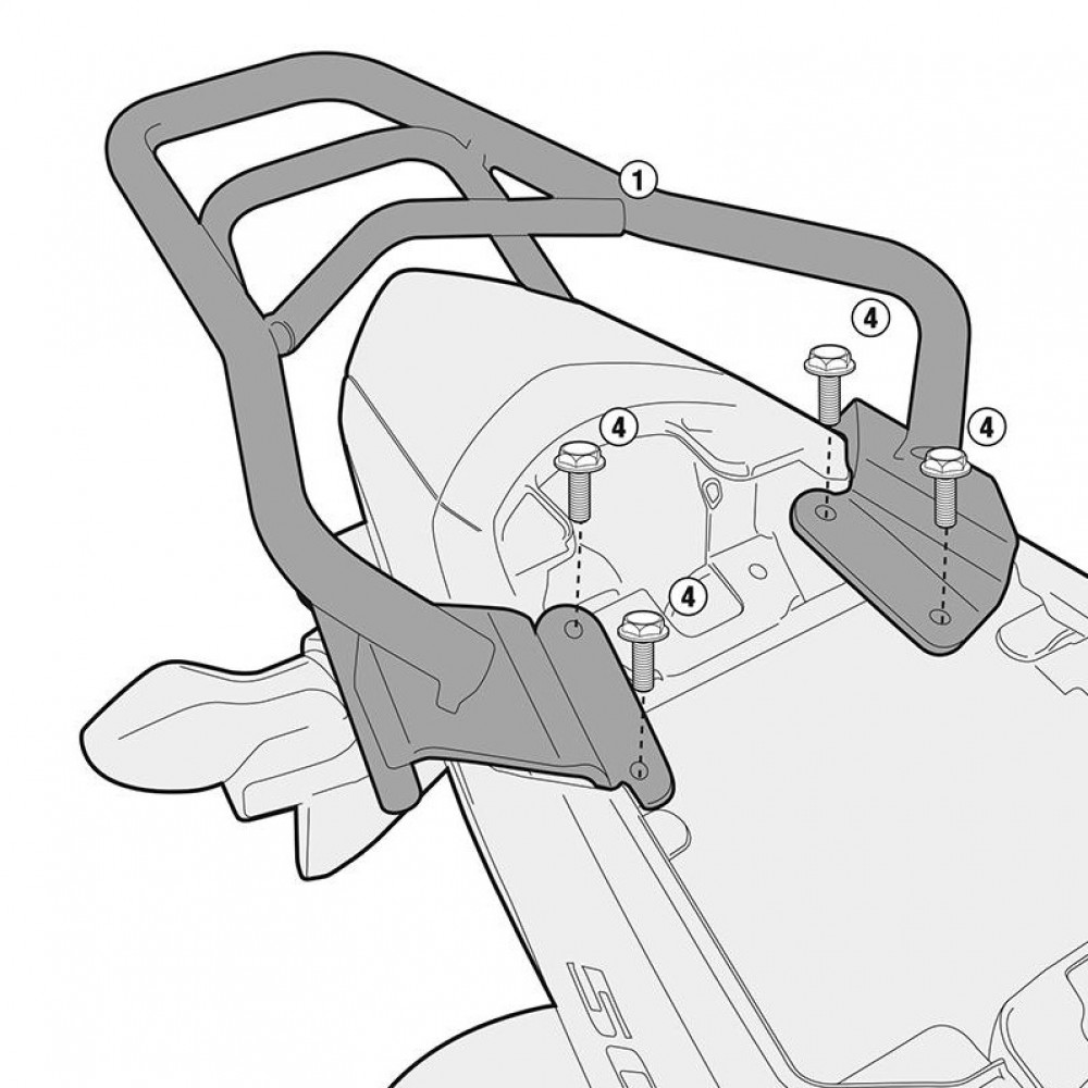 Honda CB500F/CBR500R 13-15 montážní sada Topcase KR1119