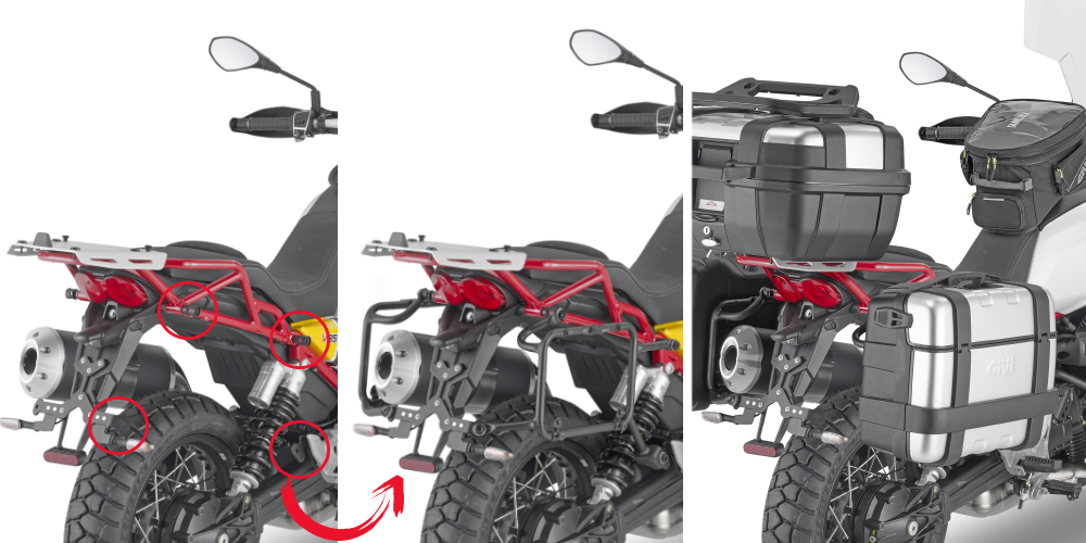 Moto Guzzi V 85 TT 19-23 boční nosiče KLOR8203MK