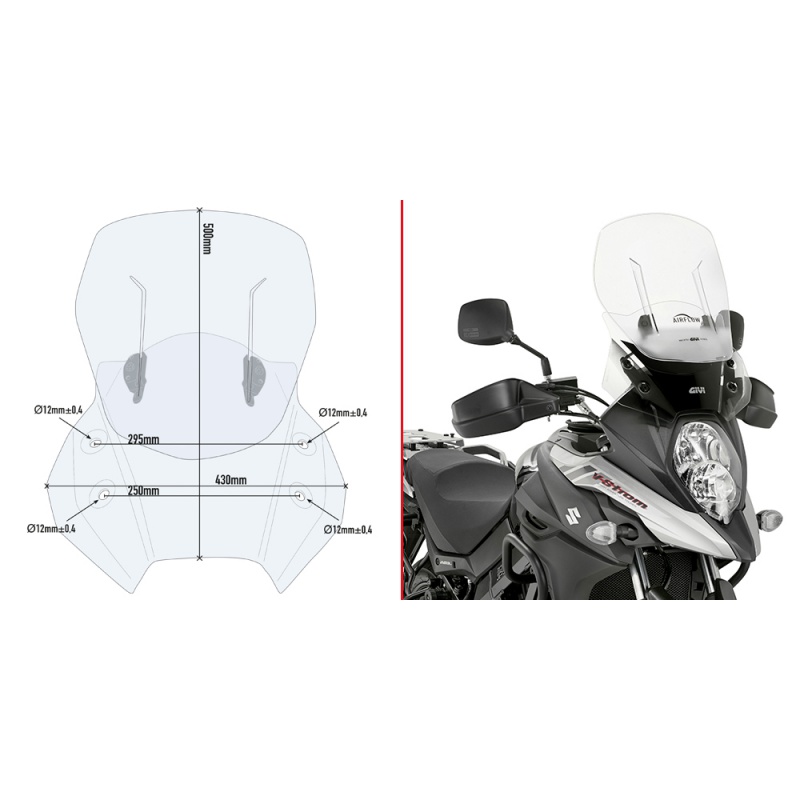 Suzuki V-Strom 1050 /XT 20-24/DE 23 plexi Givi AF3117