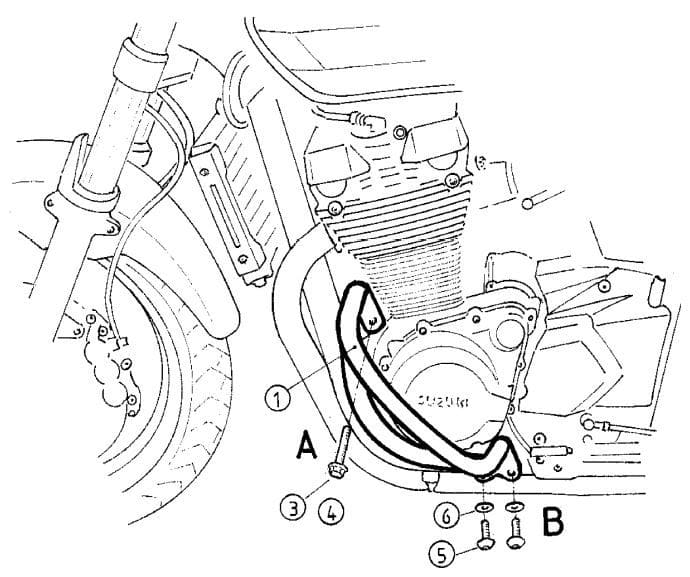 Padací rámy Suzuki GSX 1400 01-06 501329 00 02
