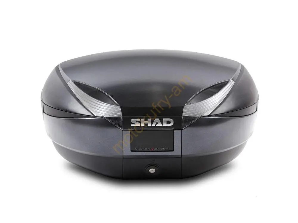 Motokufr SHAD SH48 grey/black D0B48300 s plotnou