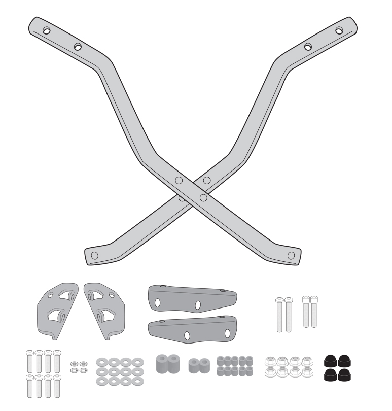 Kawasaki Z 650 RS 22-25 montážní sada topcase KZ4131