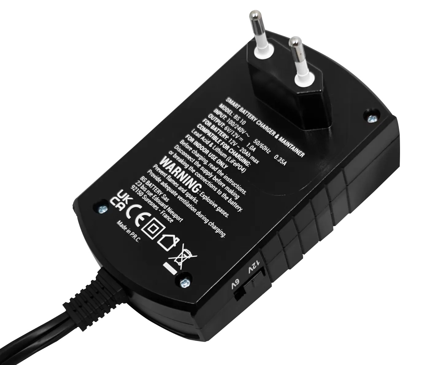 Nabíječka baterií BS-BATTERY BS10 6/12V 1000mA