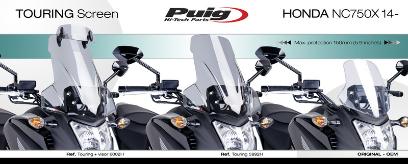 Honda NC700X/NC750X 12-15  Plexi PUIG 6002H