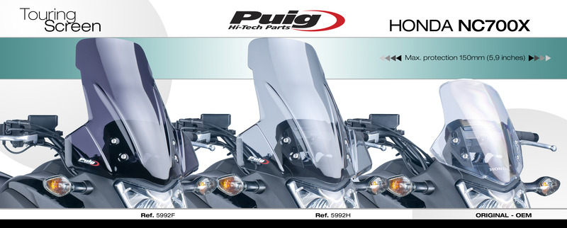 Honda NC 700 X/ NC 750 X -15 plexi PUIG 5992W