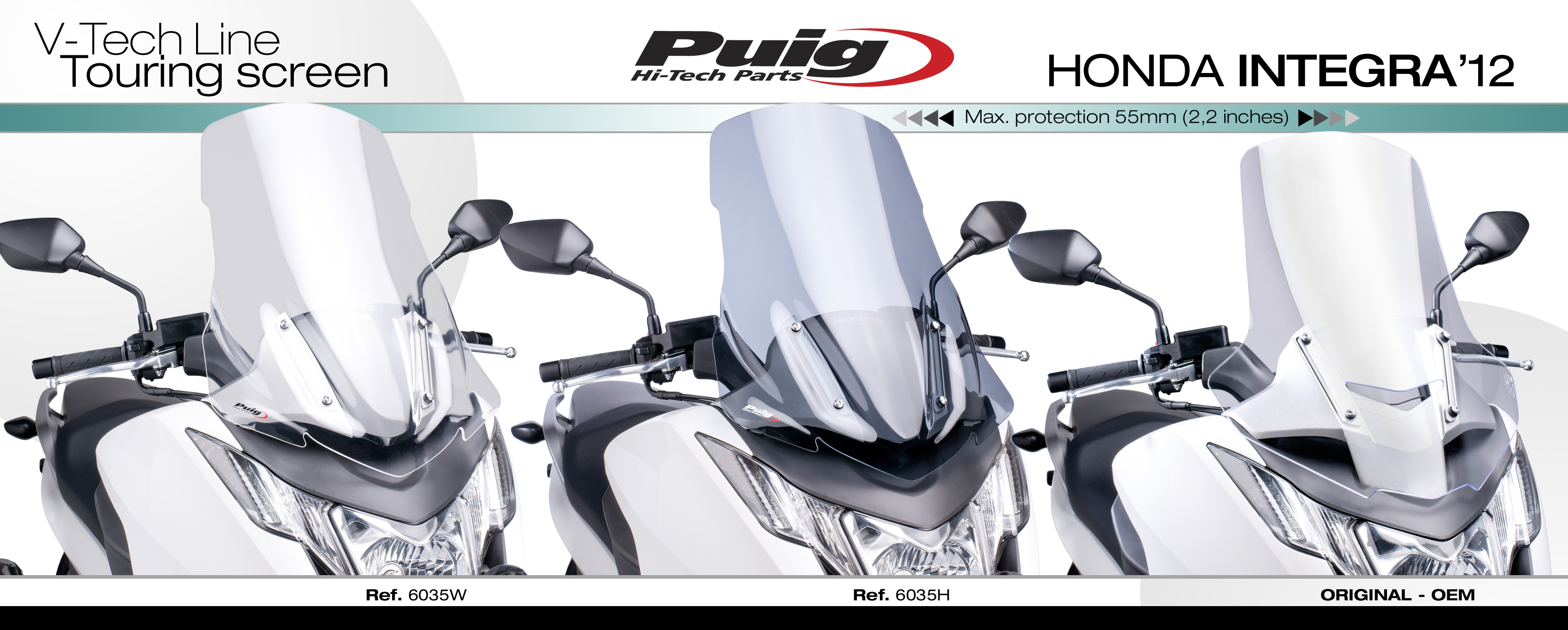 Plexi Honda Integra 700/750 -20 plexi PUIG 6035W