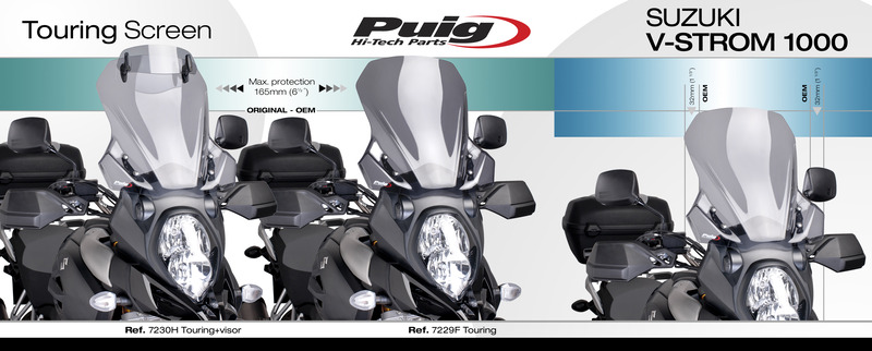 Suzuki DL 1000 V-STROM 14-19 kouřové plexi Puig 7230H