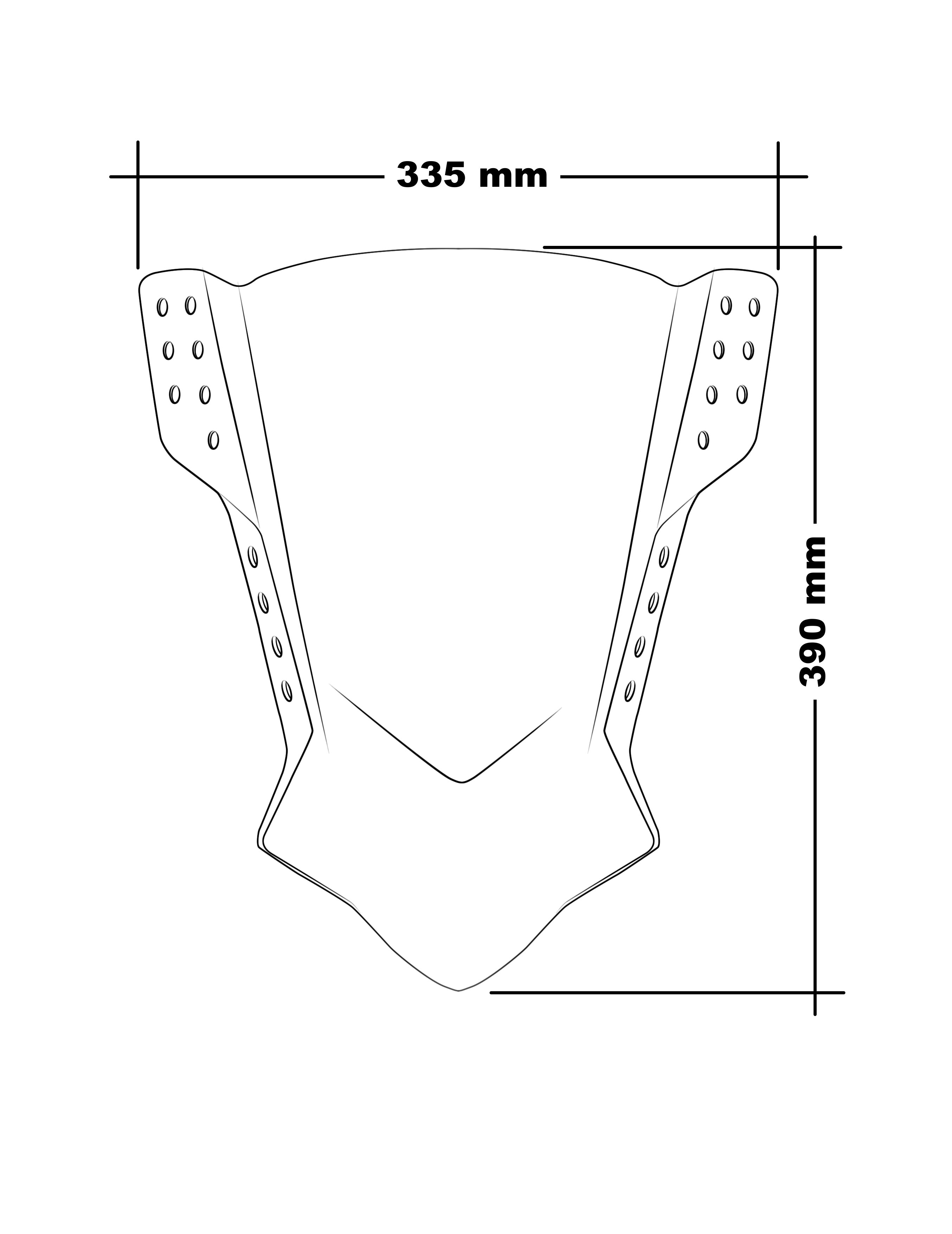 Plexi Rafale PUIG 5881V zelené