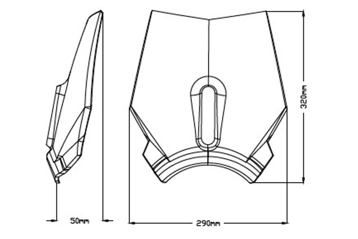 Husqvarna Svartpilen 701 19- Plexi Puig 3858F