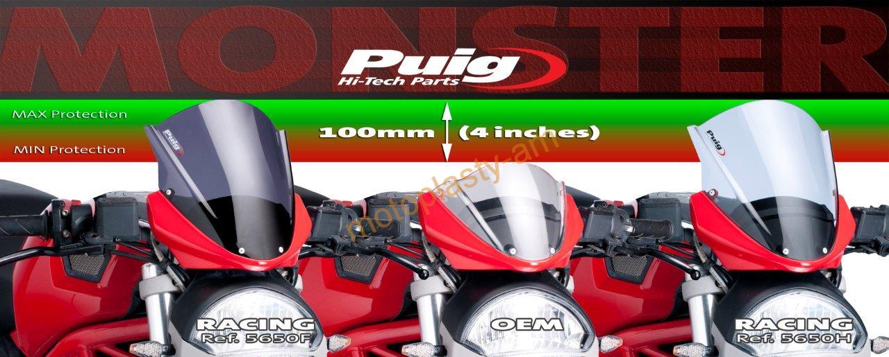 Ducati Monster 696/796/1100/S plexi Puig 5650F