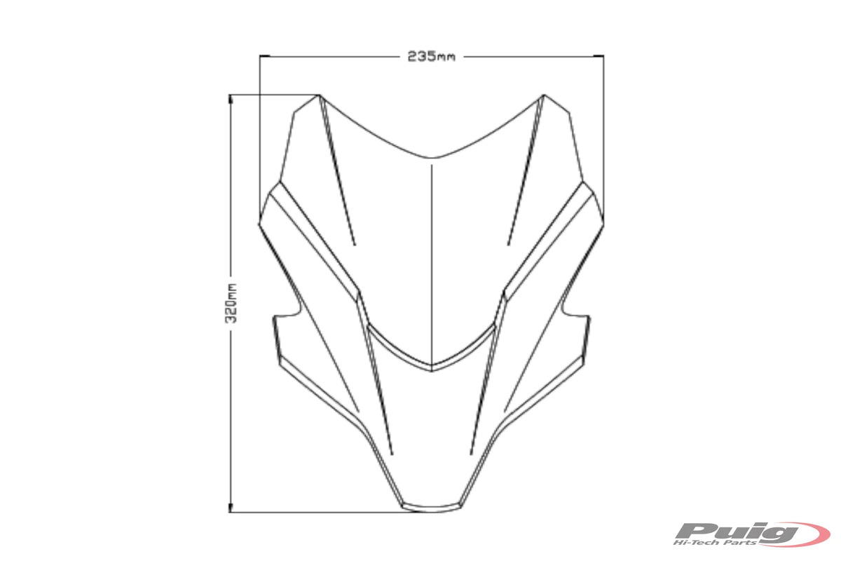 Yamaha MT07 21-24 plexi sport Puig 20618W
