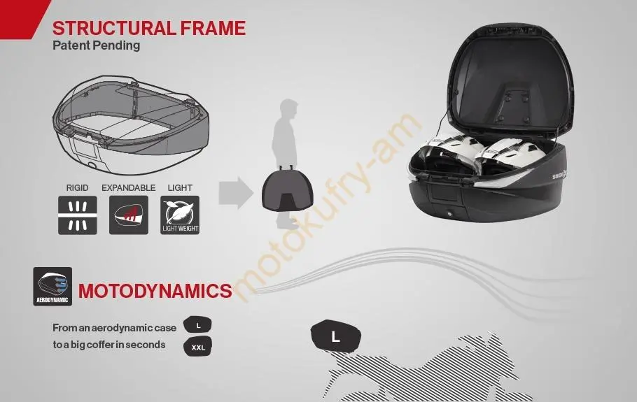 SHAD SH59X adventure Motokufr s plotnou 59L