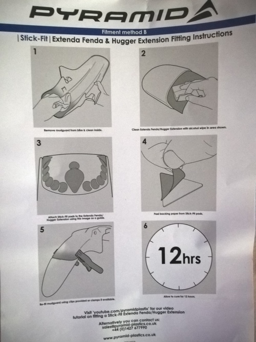 Suzuki SV 650 2016-  prodloužení blatníku 050420