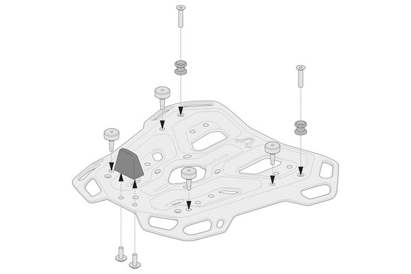 GPT.00.152.35401/B Adapter pro Givi/Kappa monokey na adventure-rack
