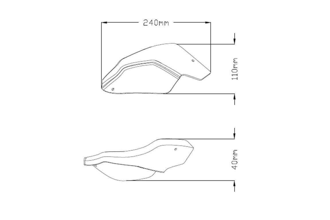 Zvýšení krytů páček pro KTM 9622H