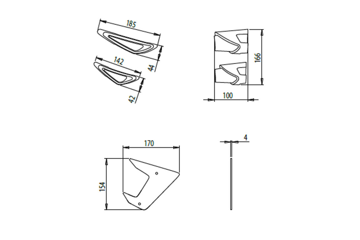 Yamaha MT-09/SP 17-20 boční spoiler 20380A