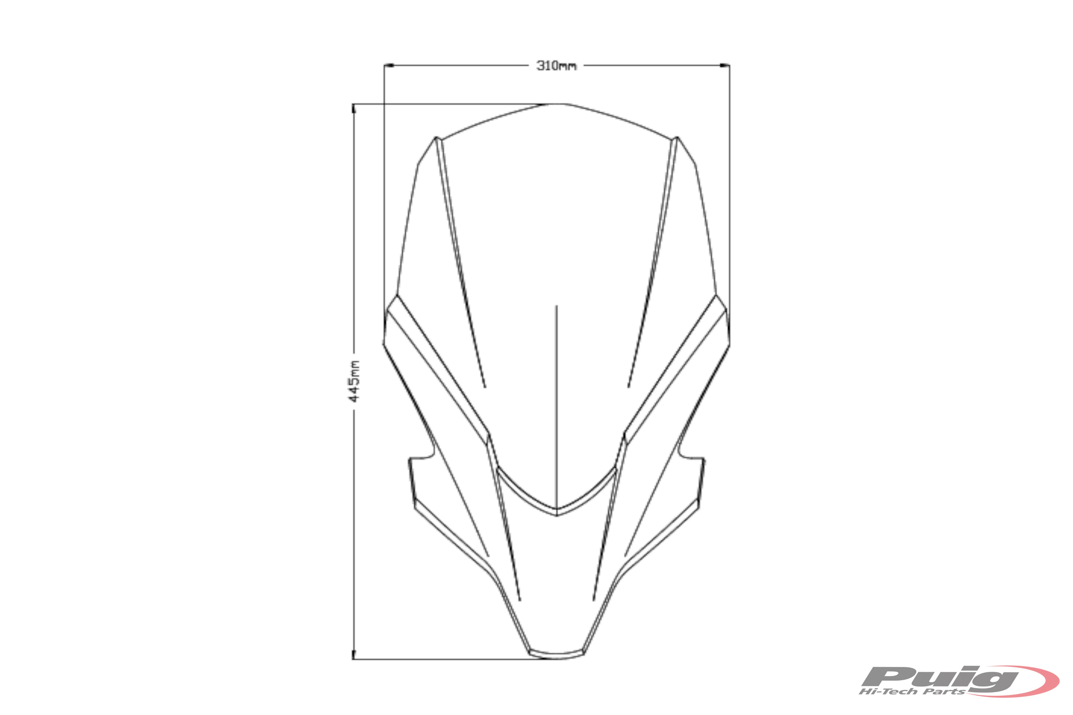 Yamaha MT07 21-24 plexi Puig 20619H