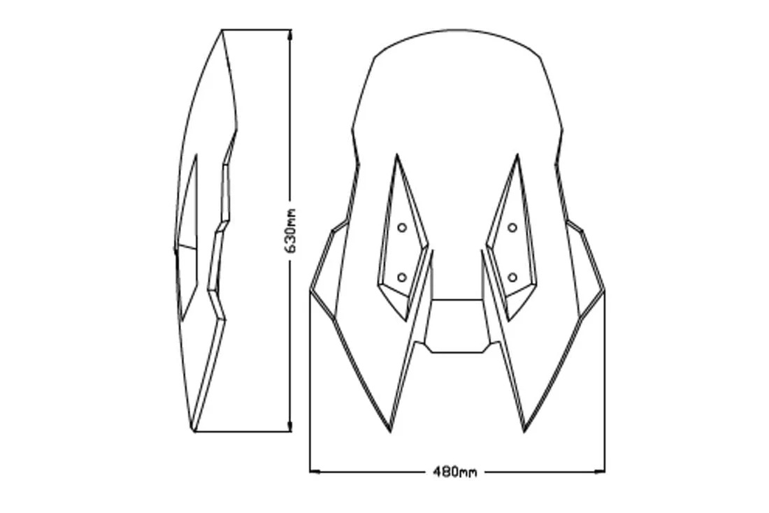 Suzuki V-Strom 1050/ XT/Ex. 20- kouřové plexi 20411H