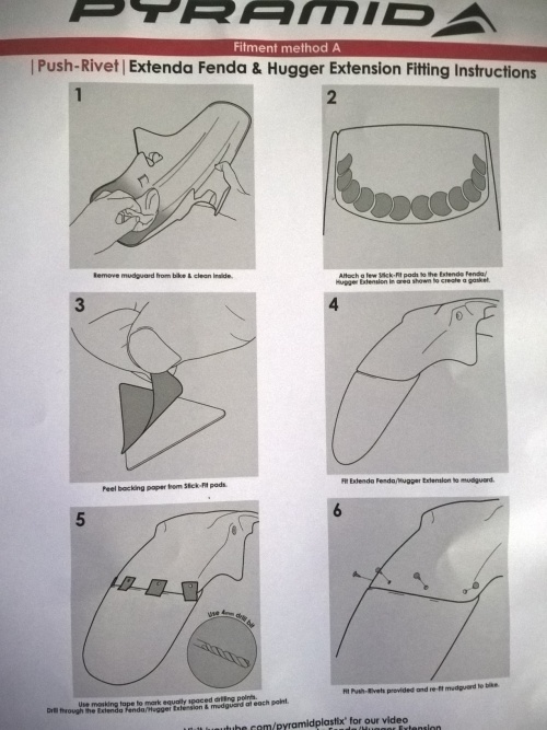 Honda NT700/650V Prodloužení blatníku 05102 