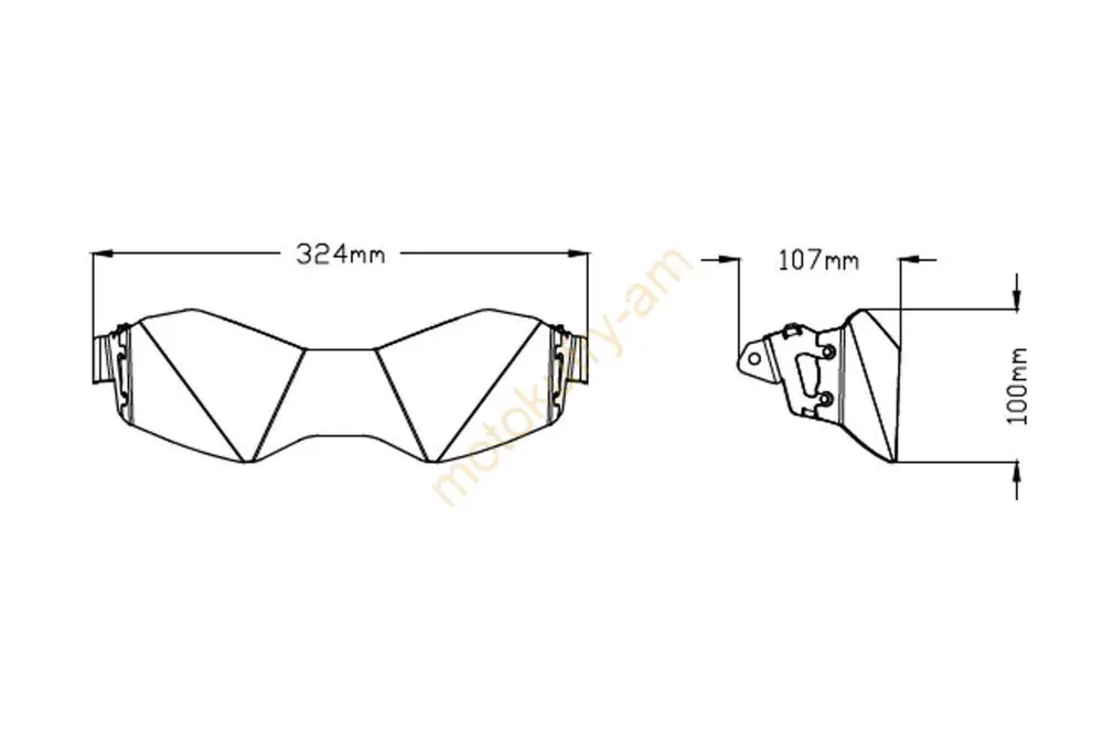 Triumph Tiger 900 20- kryt světla 20377W