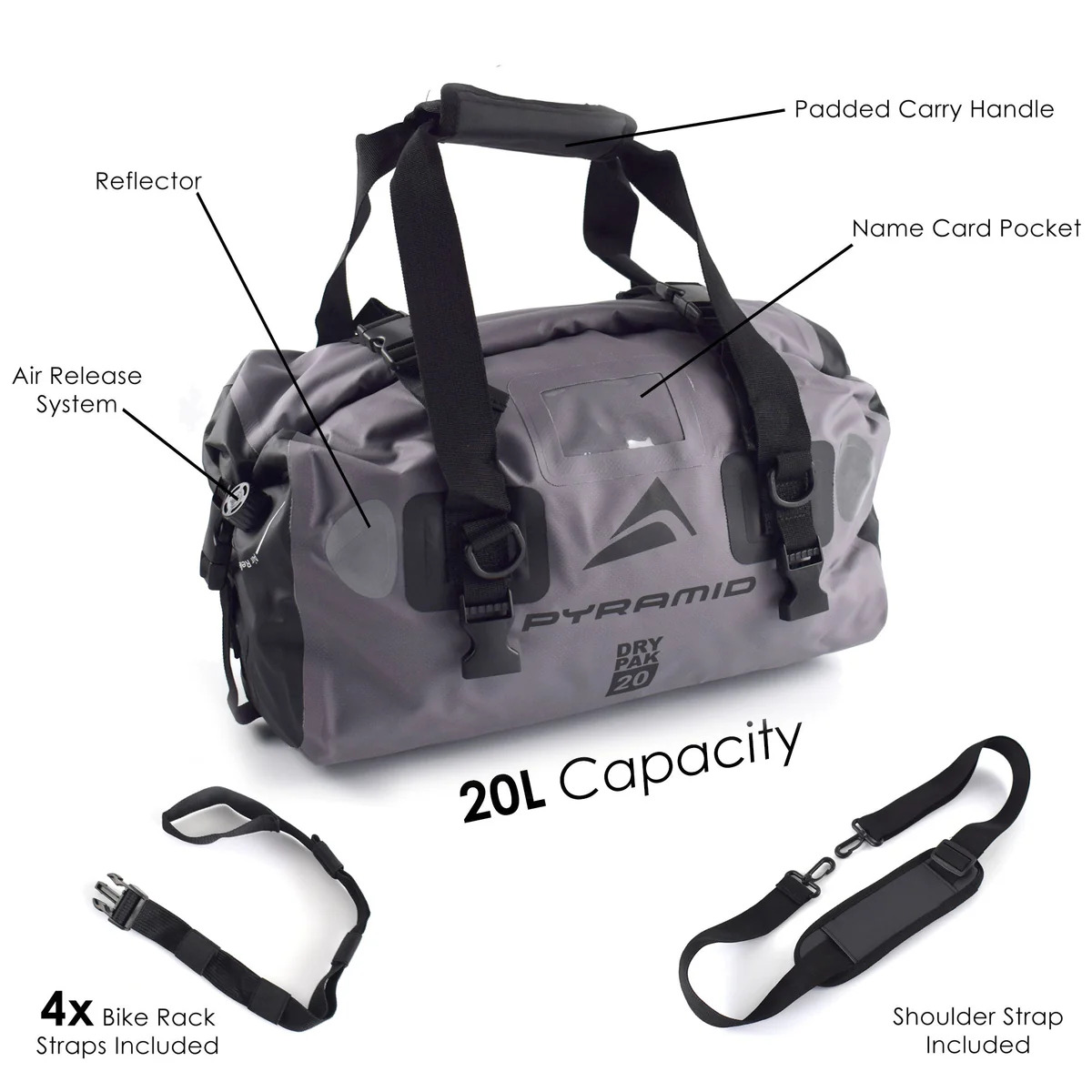 Pyramid LUG002G zadní brašna 20L.