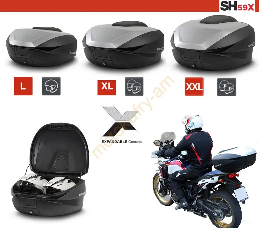 SHAD SH59X adventure Motokufr s plotnou 59L