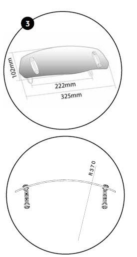 Přídavné plexi/deflektor Puig 100 X 313 6375W