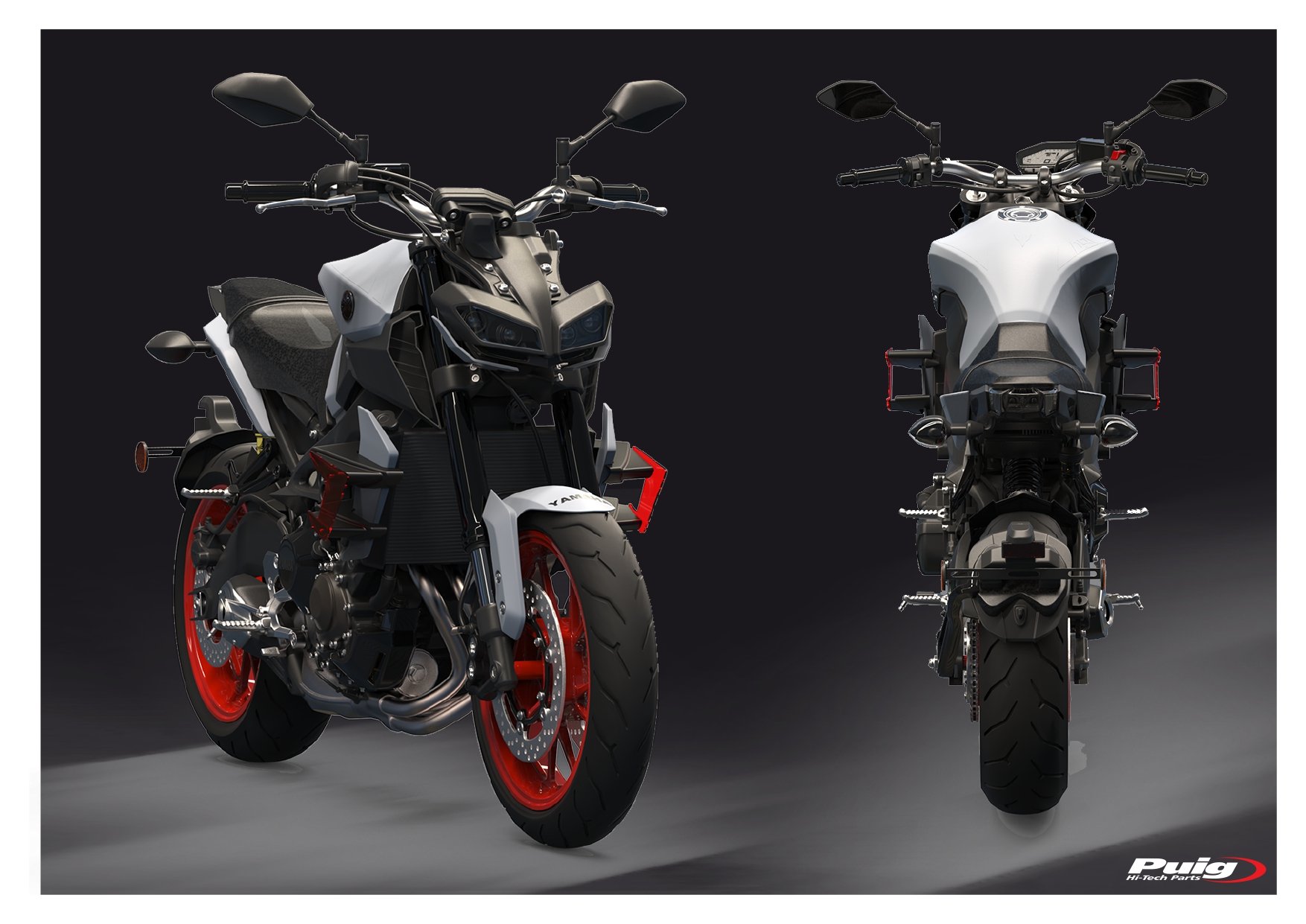 Yamaha MT-09/SP 17-20 boční spoiler 20380R