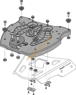 GPT.00.152.400 Adapter/plotna pro kufr TraX na alu-rack