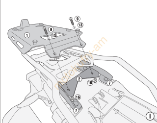 BMW F850GS Adv.19-23/F900GS Adv.24 hliníková plotna monokey KRA5134