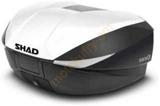 SHAD SH58X bílá Motokufr s plotnou 58L