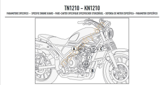 Honda CL 500 2023- padací rámy KN1210